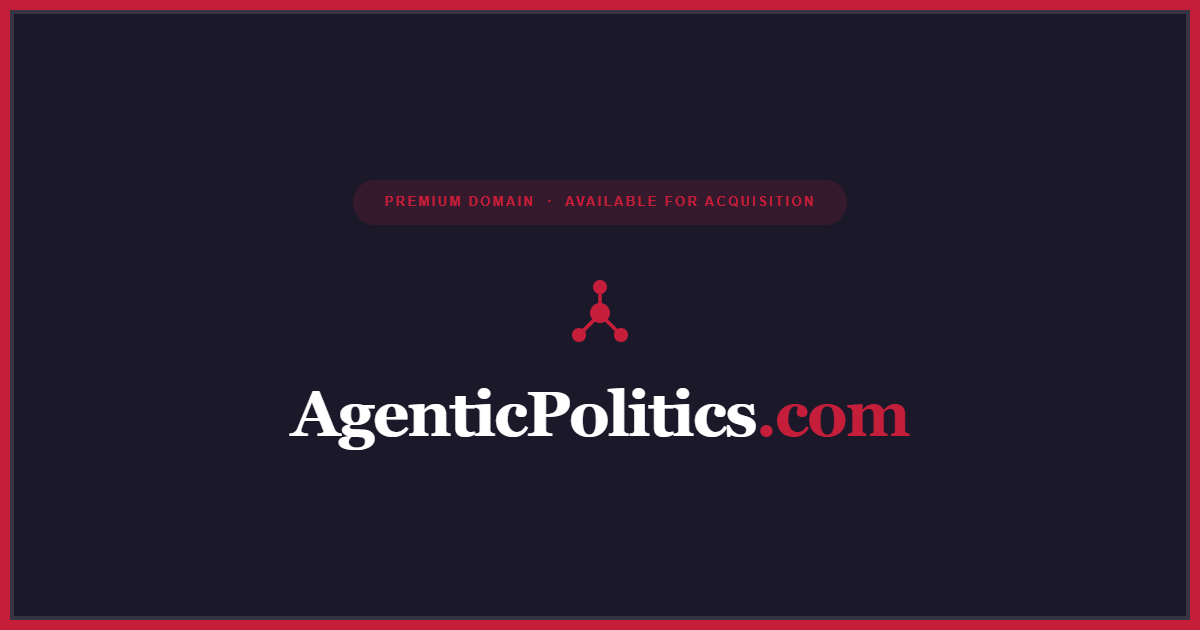 AgenticPolitics.com — Premium Domain For Sale | AI Political Intelligence
